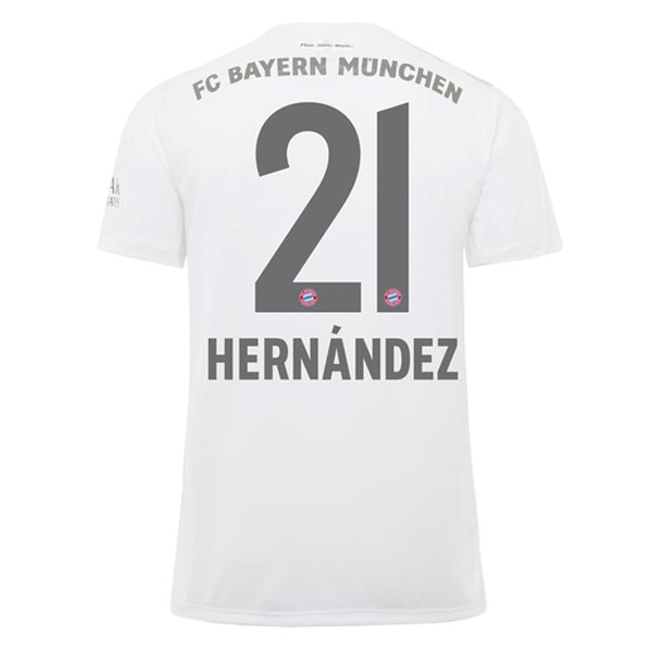 Trikot Bayern München NO.21 Hernández Auswarts 2019-20 Weiß Fussballtrikots Günstig